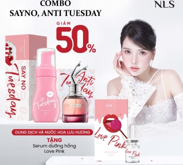 Combo DDVS Say No Tuesday - Xịt Khử An Ti Tuesday Tặng Serum Love Pink